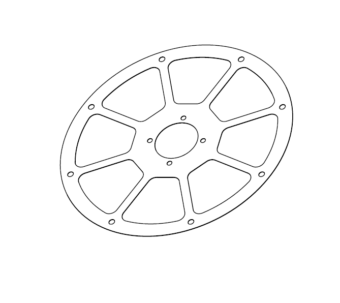 Flachdichtung für Rotorscheiben