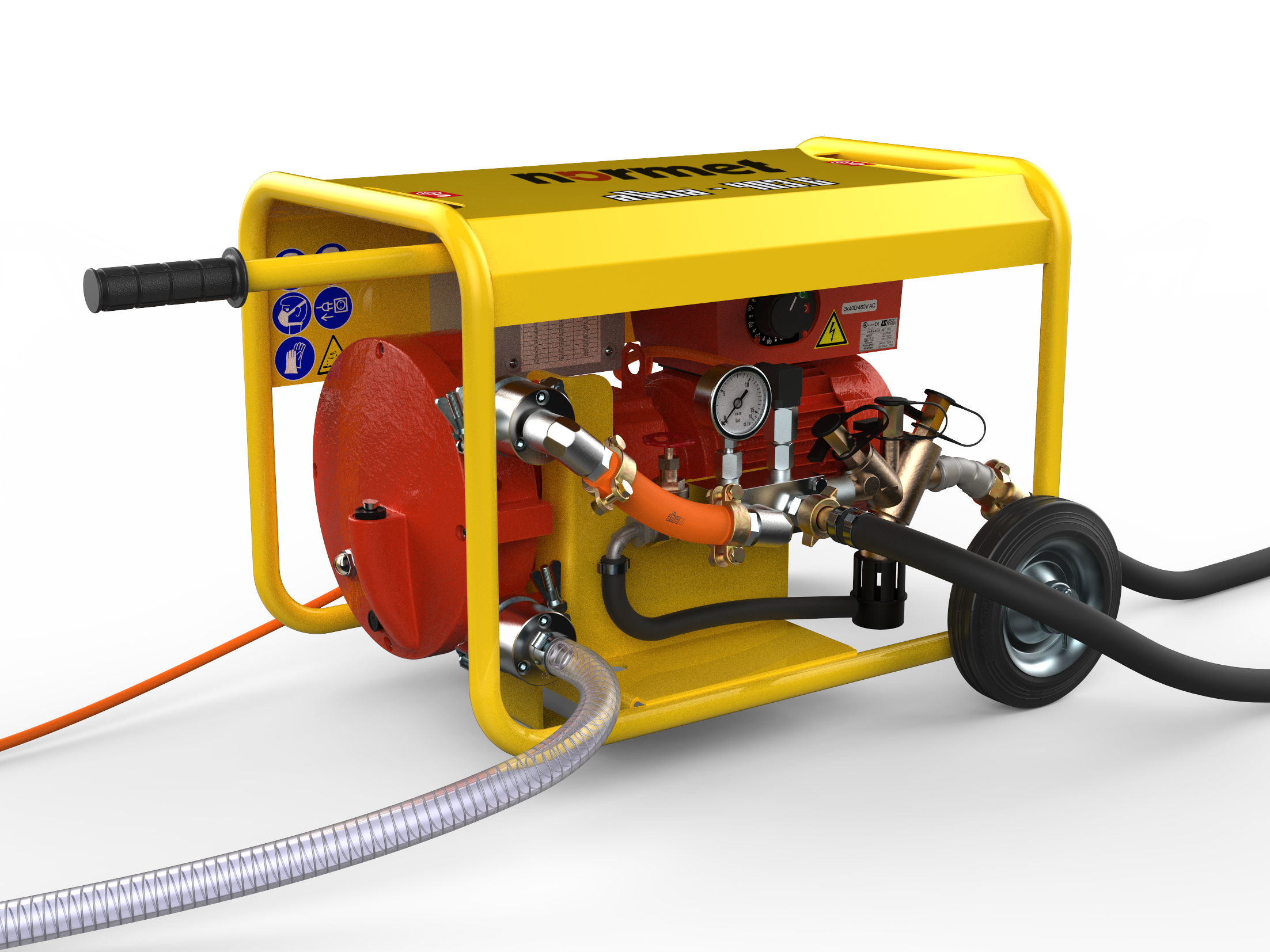AL-403.6 Flüssig-Dosiergerät, manuell 3 x 400 V 30 - 700 l/h, mit Wagen und Rückschlagventil In vielen Ländern ist der Rückflussverhinderer zum Schutz des Trinkwassers vorgeschrieben. Der Systemtrenner unterliegt einer jährlichen Wartungspflicht nach den Industrienormen DIN EN 171 und DIN 1988.