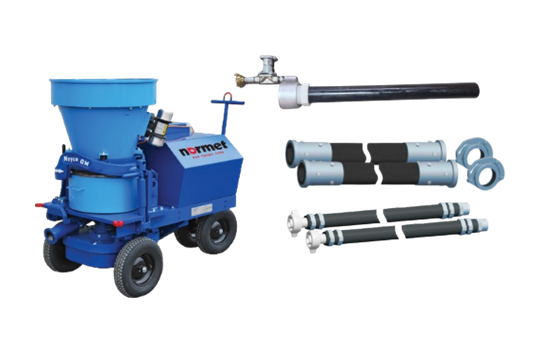 Betonspritzset für Minen und Bau bestehend aus: